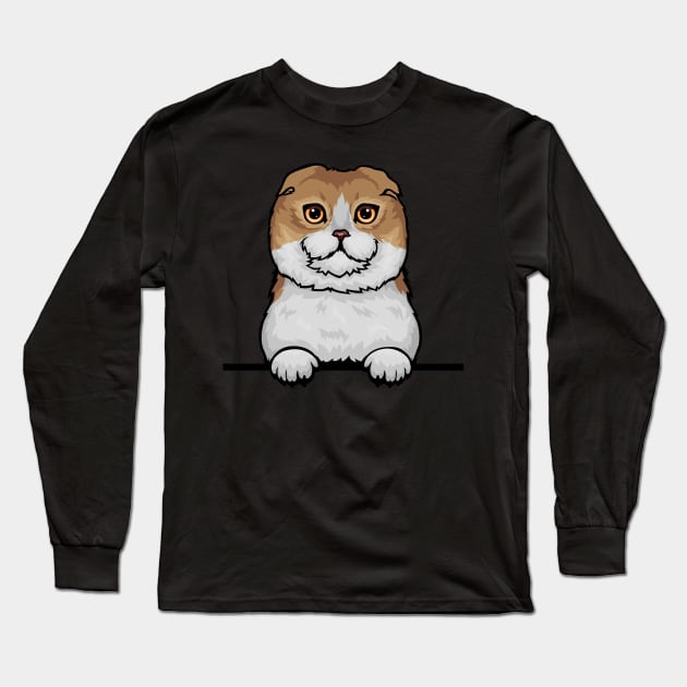 Scottish Fold Cat Long Sleeve T-Shirt by mankjchi